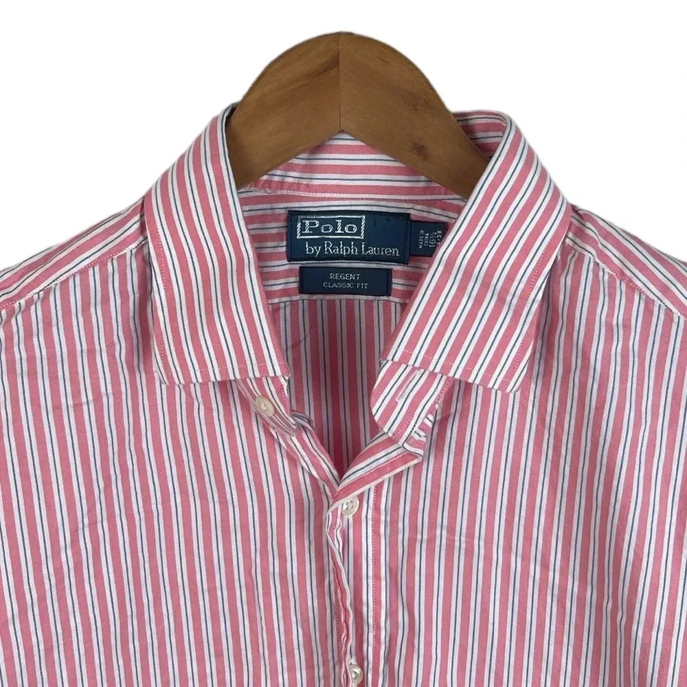 BF1190 Mens Polo Ralph Lauren Regent Classic Fit Dress Shirt 16.5 34/35 XL